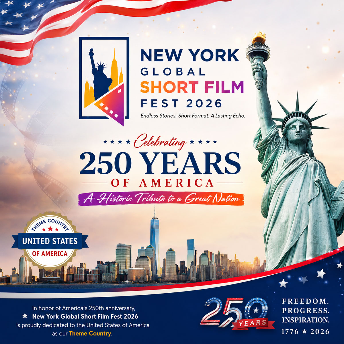 New-York-Global-Short-Film-Fest-2026-Honors-America’s-250th-Anniversary-as-Theme-Country