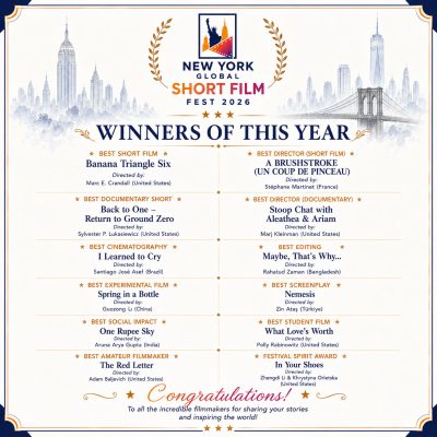 New York Global Short Film Fest 2026 Announces Award Winners